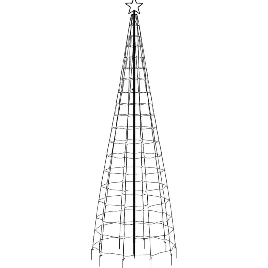 vidaXL - Led-kerstboom - Multikleur - 300 cm