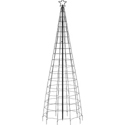 vidaXL - Led-kerstboom - Warmwit - 300 cm - 1 pcs