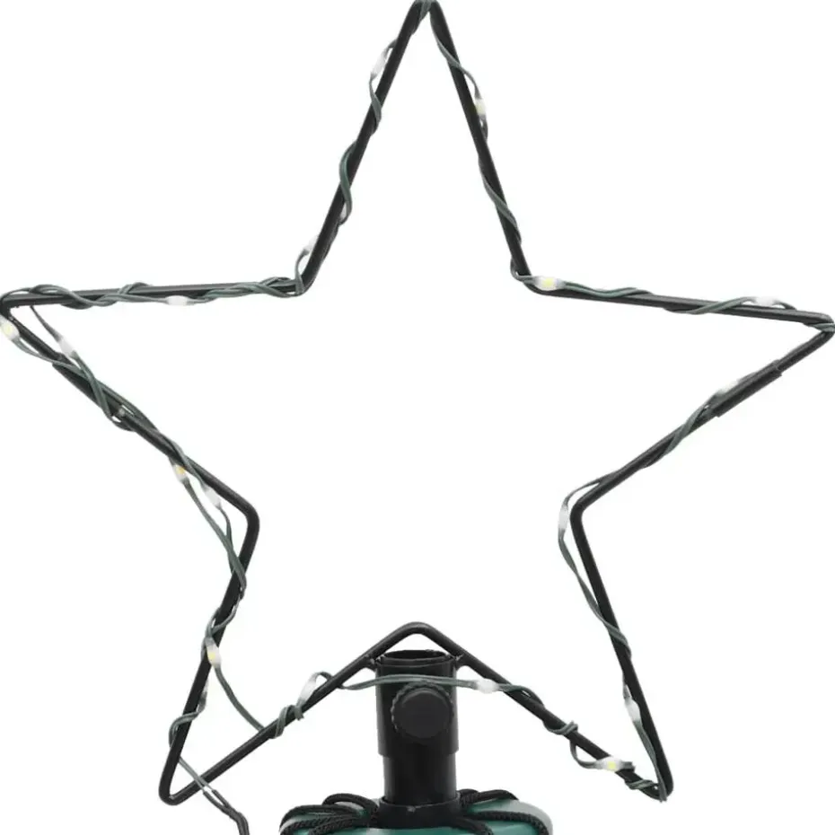 vidaXL - LED-kerstboom met spikes 688 LEDs 100x300 cm - Warmwit - Koper, ijzer