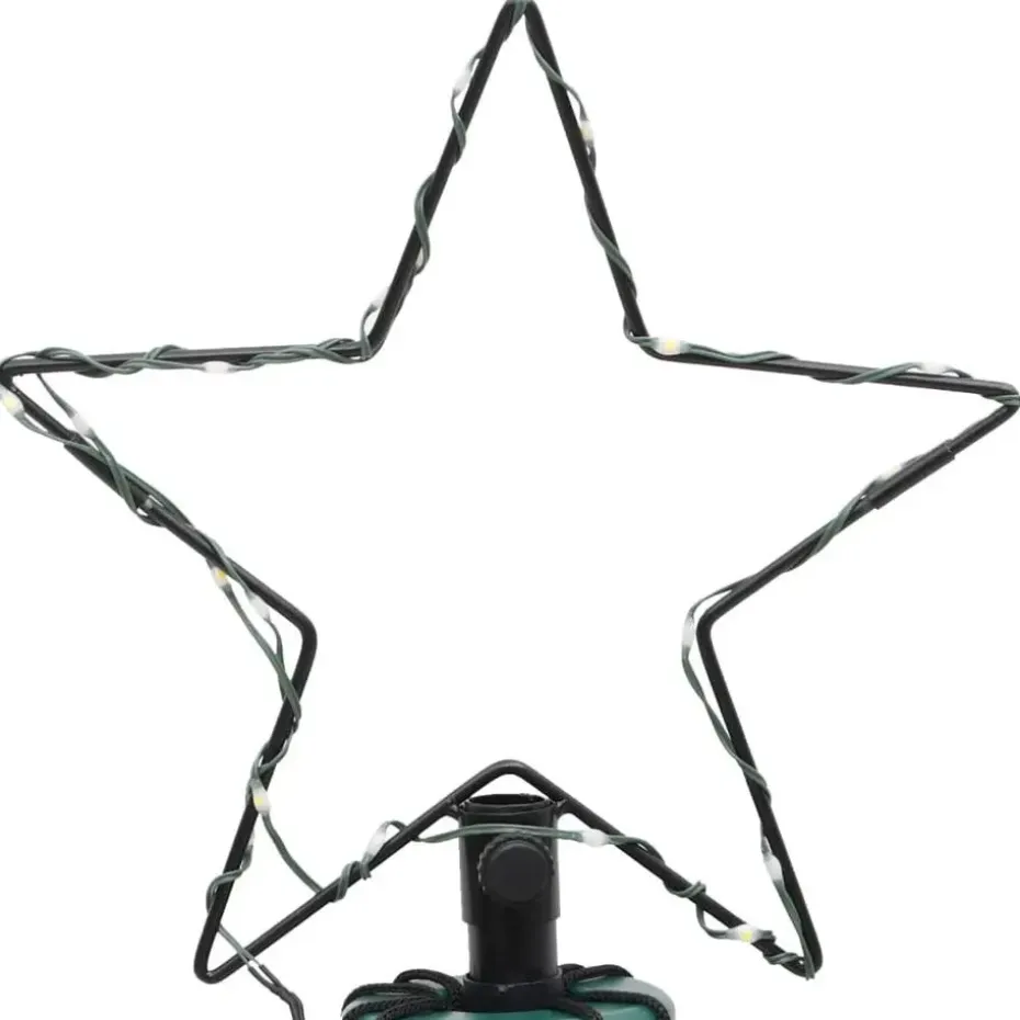 vidaXL - LED-kerstboom met spikes 688 LEDs 100x300 cm - Koudwit - Koper, ijzer
