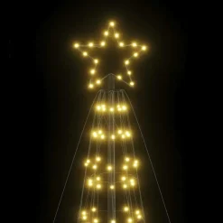vidaXL - LED-kerstboom met spikes 1534 LEDs 166,5x500 cm - Warmwit - Koper