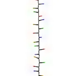 vidaXL - Led-slinger - Multicolour and dark green - 65 m