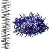 vidaXL - Led-slinger - Pastel multicolour and dark green - 11 m