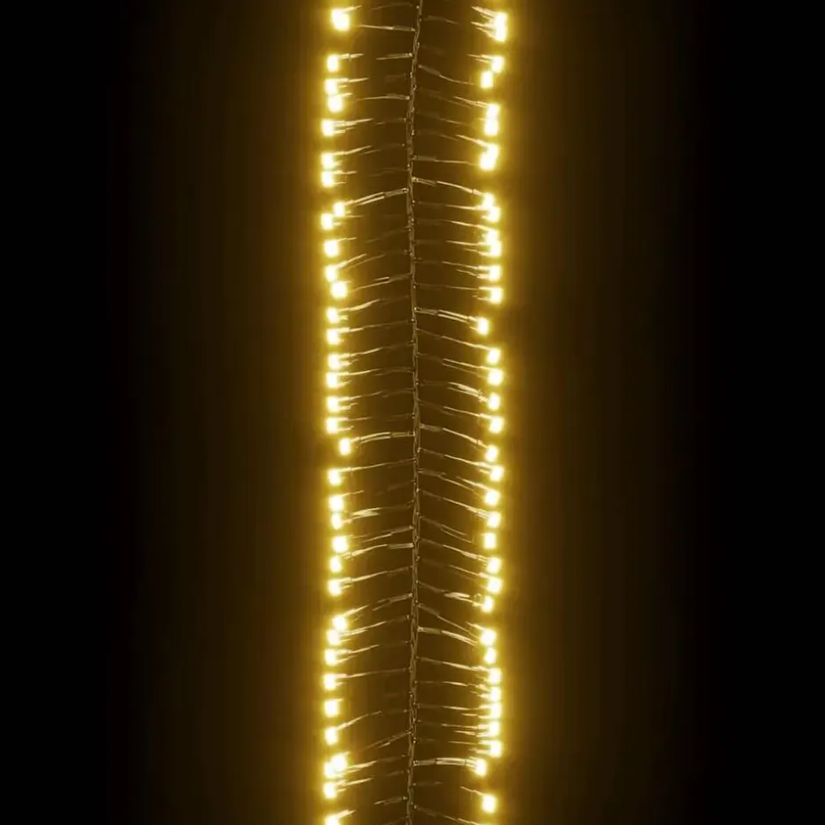 vidaXL - Led-slinger - Warmwit en donkergroen