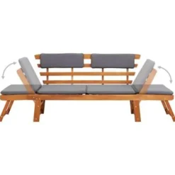 vidaXL - Ligbed - Bruin - Hout