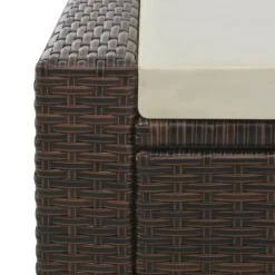 vidaXL - Ligbed - Bruin - Poly rattan