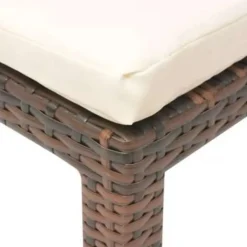 vidaXL - Ligbed - Bruin - Poly rattan