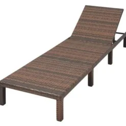 vidaXL - Ligbed - Bruin - Poly rattan