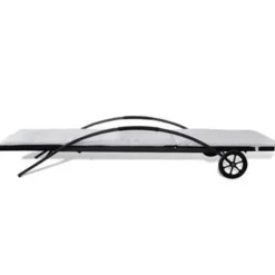 vidaXL - Ligbed - Zwart - Poly rattan