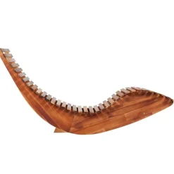 vidaXL - Ligbedden schommelend - Bruin - Acaciahout - 2 stuks