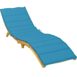 vidaXL - Ligbedkussen - Blauw - Stof