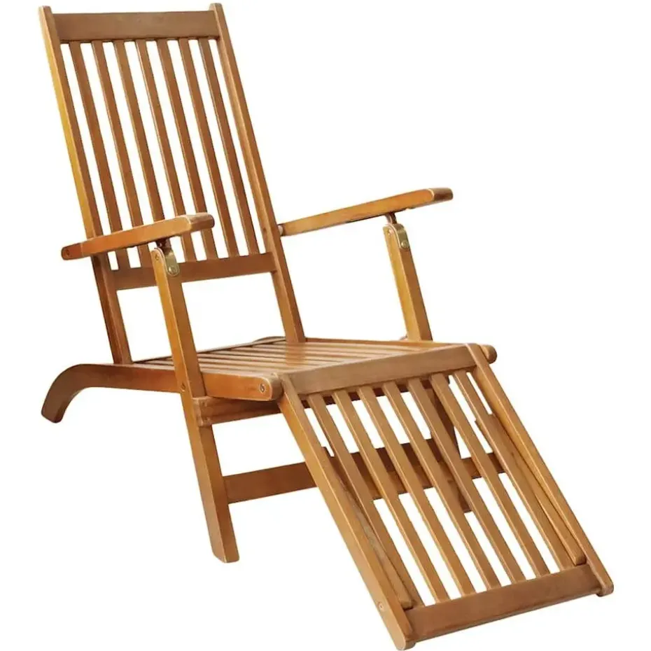vidaXL - Lounger - Bruin - Hout