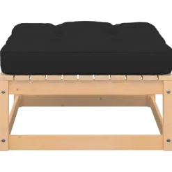 vidaXL - Loungeset - Antraciet - Grenenhout - 3 stuks - Met kussens