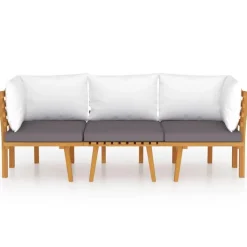 vidaXL - Loungeset - Bruin - Acaciahout