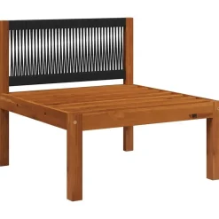 vidaXL - Loungeset - Bruin - Acaciahout - 3 stuks - Met kussens