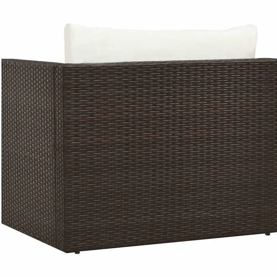 vidaXL - Loungeset - Bruin - Poly rattan