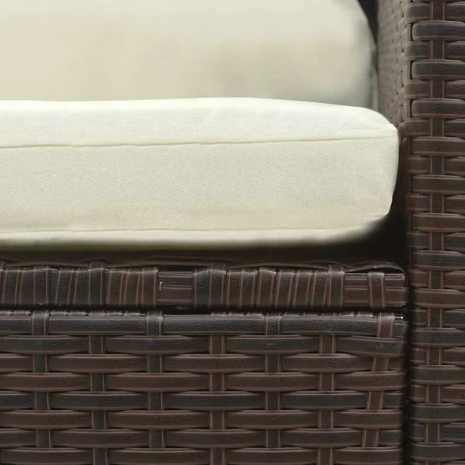 vidaXL - Loungeset - Bruin - Poly rattan