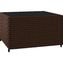 vidaXL - Loungeset - Bruin - Poly rattan