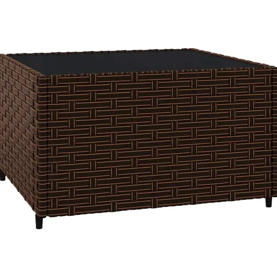 vidaXL - Loungeset - Bruin - Poly rattan