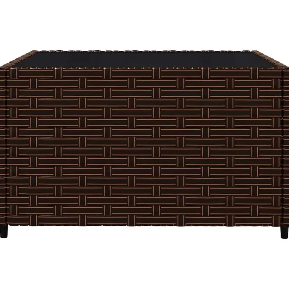 vidaXL - Loungeset - Bruin - Poly rattan