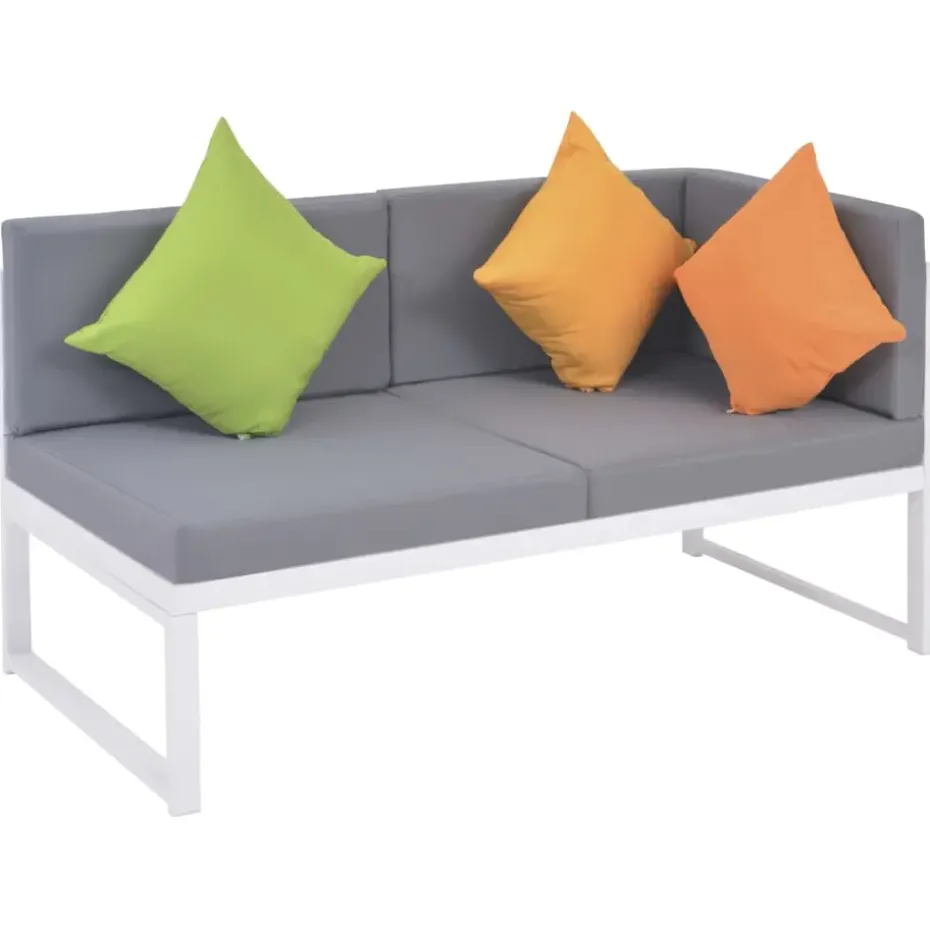 vidaXL - Loungeset - Multikleur - Aluminium
