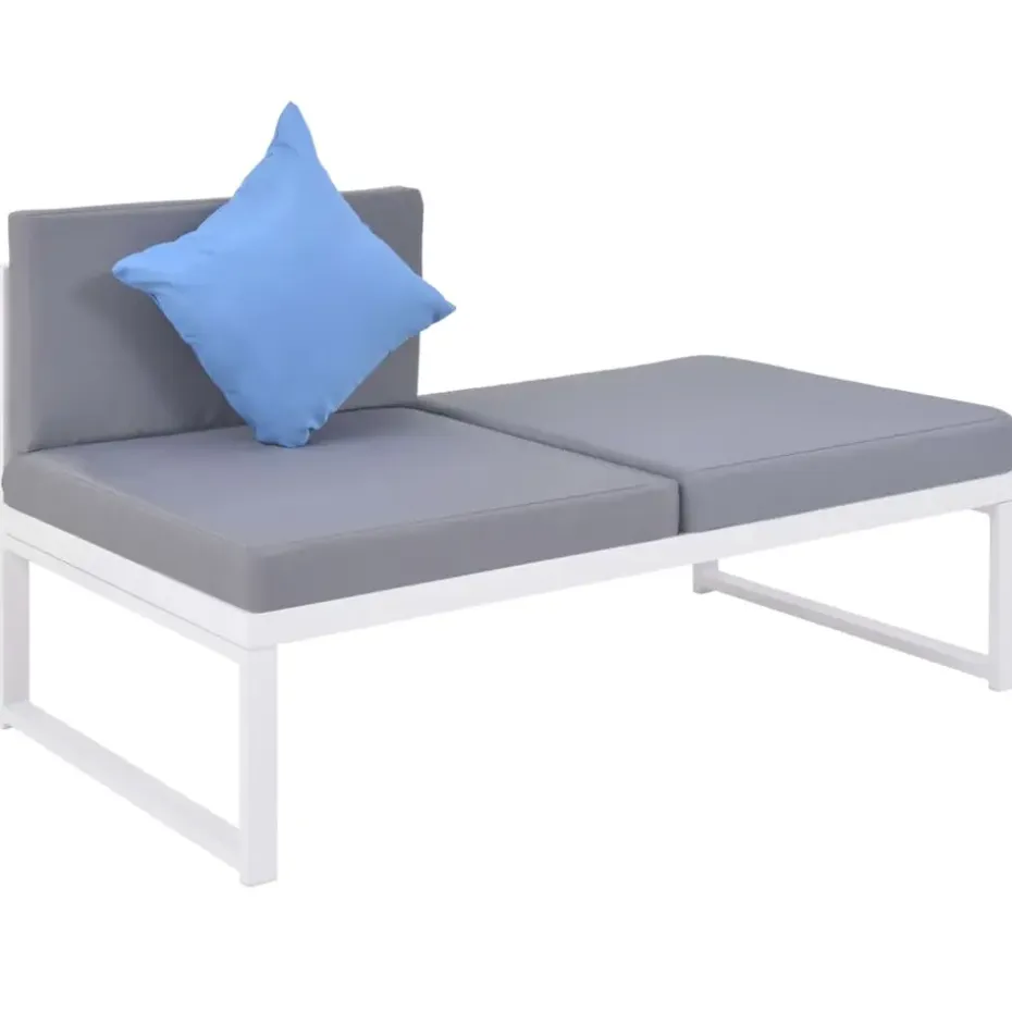 vidaXL - Loungeset - Multikleur - Aluminium