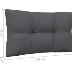 vidaXL - Loungeset - Wit - Grenenhout - 3 stuks - Met kussens