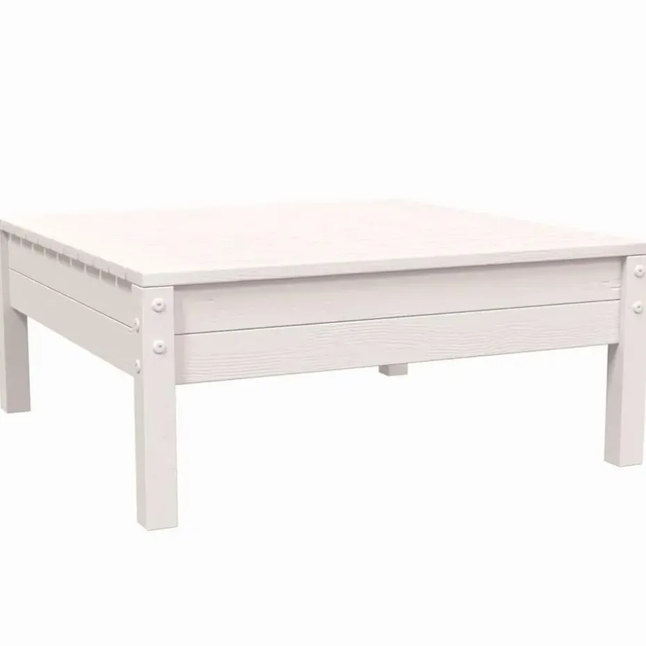 vidaXL - Loungeset - Wit - Grenenhout - 3 stuks - Met kussens