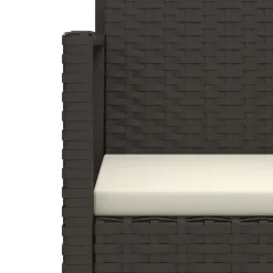 vidaXL - Loungeset - Zwart - Poly rattan