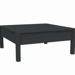 vidaXL - Loungeset - Zwart - Grenenhout