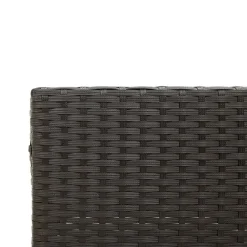 vidaXL - loungeset - Zwart - Poly rattan