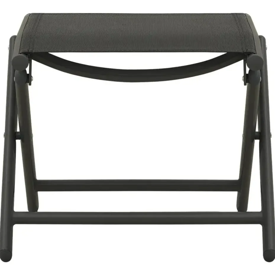 vidaXL - Loungeset - Zwart - Aluminium