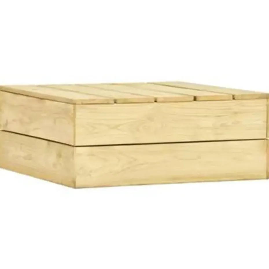 vidaXL - Loungeset Voor De Tuin - Bruin - Geïmpregneerd grenenhout