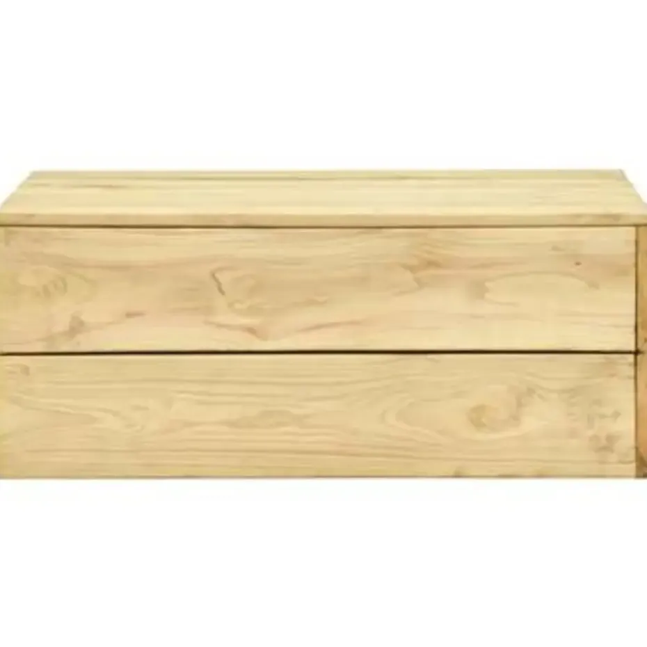 vidaXL - Loungeset Voor De Tuin - Bruin - Geïmpregneerd grenenhout