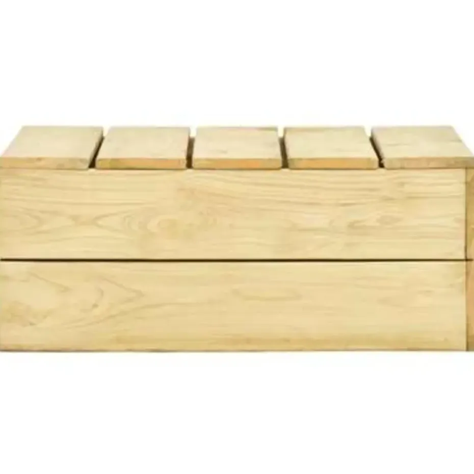 vidaXL - Loungeset Voor De Tuin - Bruin - Geïmpregneerd grenenhout