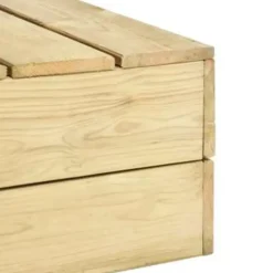 vidaXL - Loungeset Voor De Tuin - Bruin - Geïmpregneerd grenenhout