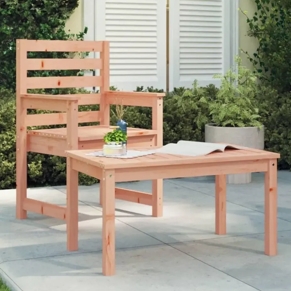 vidaXL - Loungetafel - Naturel - Massief douglashout - 82,5x50.5x45 cm