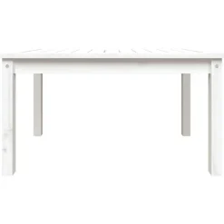 vidaXL - Loungetafel - Wit - Massief grenenhout - 82,5x50,5x45 cm