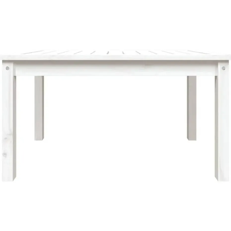 vidaXL - Loungetafel - Wit - Massief grenenhout - 82,5x50,5x45 cm
