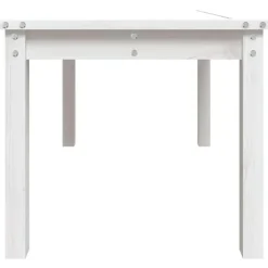 vidaXL - Loungetafel - Wit - Massief grenenhout - 82,5x50,5x45 cm