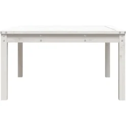 vidaXL - Loungetafel - Wit - Massief grenenhout - 82,5x82,5x45 cm