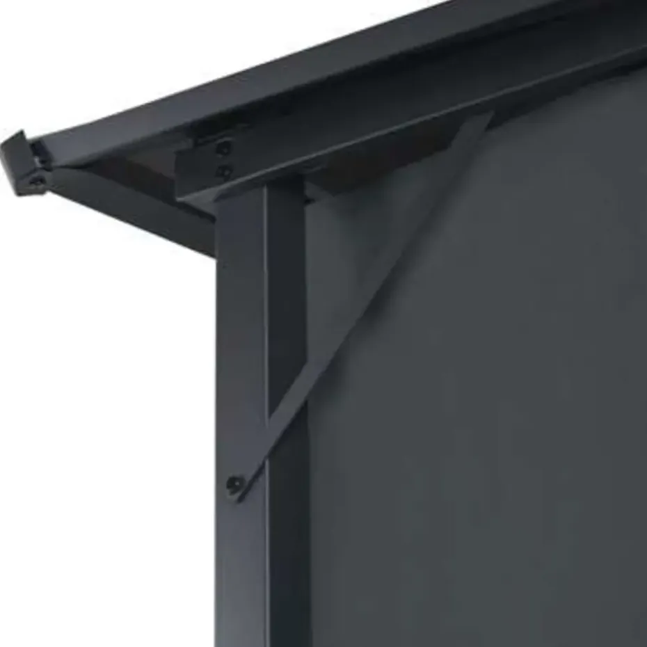 vidaXL - Luifel - Zwart - Polyester - 4 x 3 m