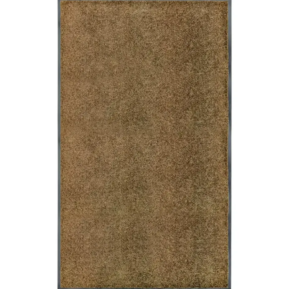 vidaXL - Mat - Bruin - Stof - 90 x 150 cm