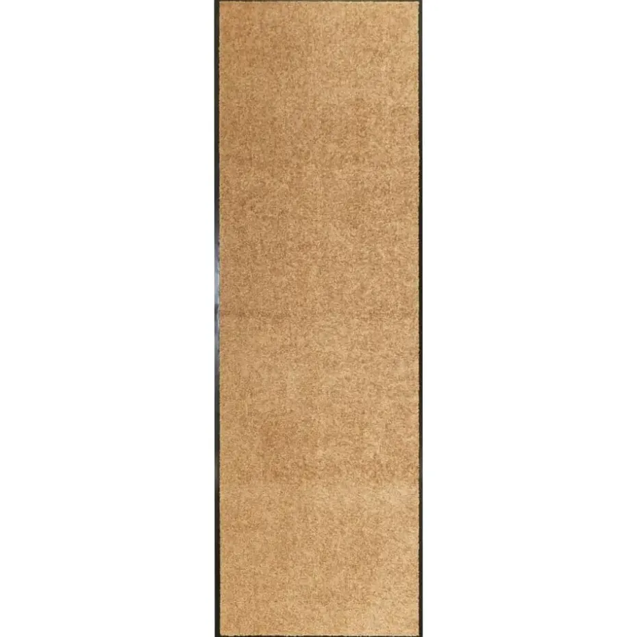 vidaXL - Mat - Crème - Stof - 60 x 180 cm