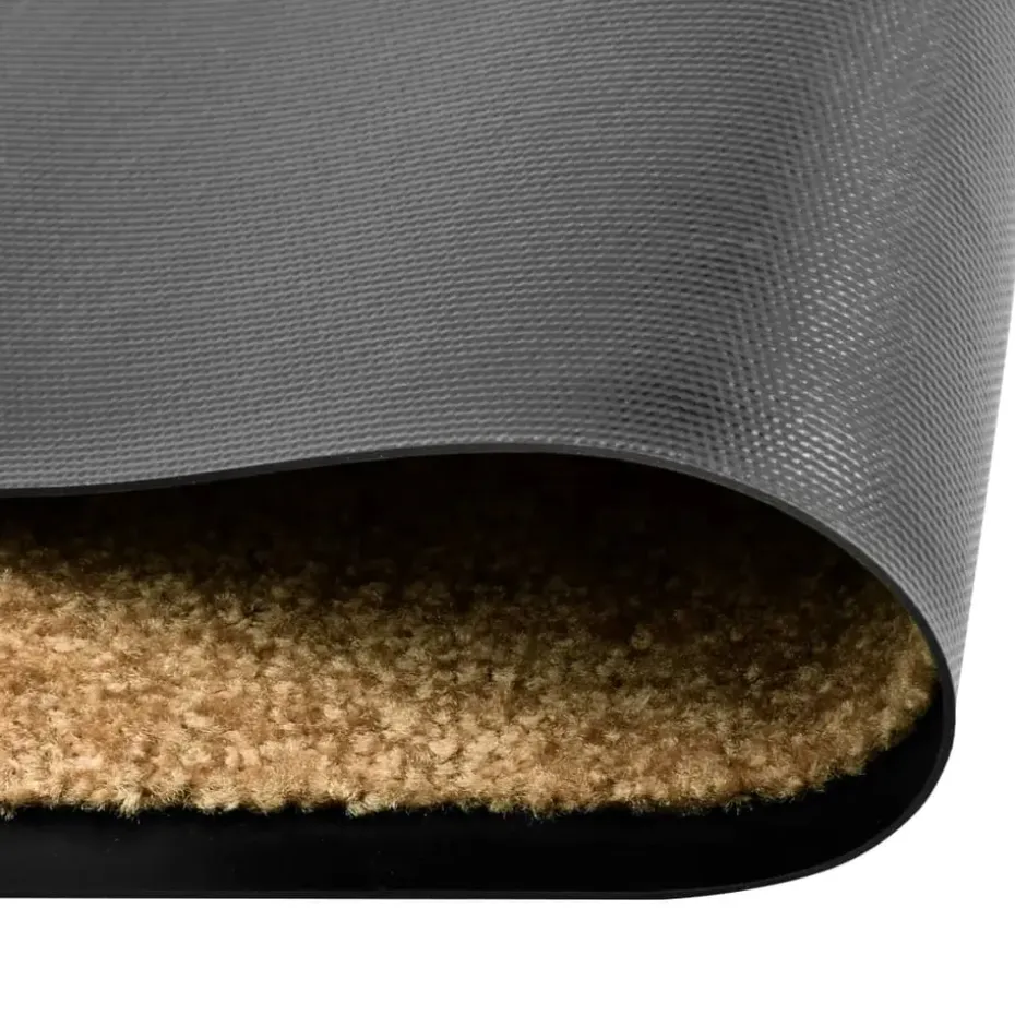 vidaXL - Mat - Crème - Stof - 60 x 180 cm