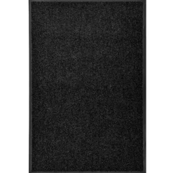 vidaXL - Mat - Zwart - Stof - 60 x 90 cm