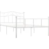 vidaXL - Metalen bed frame - Wit - 140x200 cm