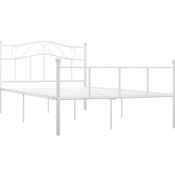 vidaXL - Metalen bed frame - Wit - 140x200 cm