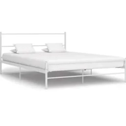 vidaXL - Metalen bed frame - Wit - 120x200 cm