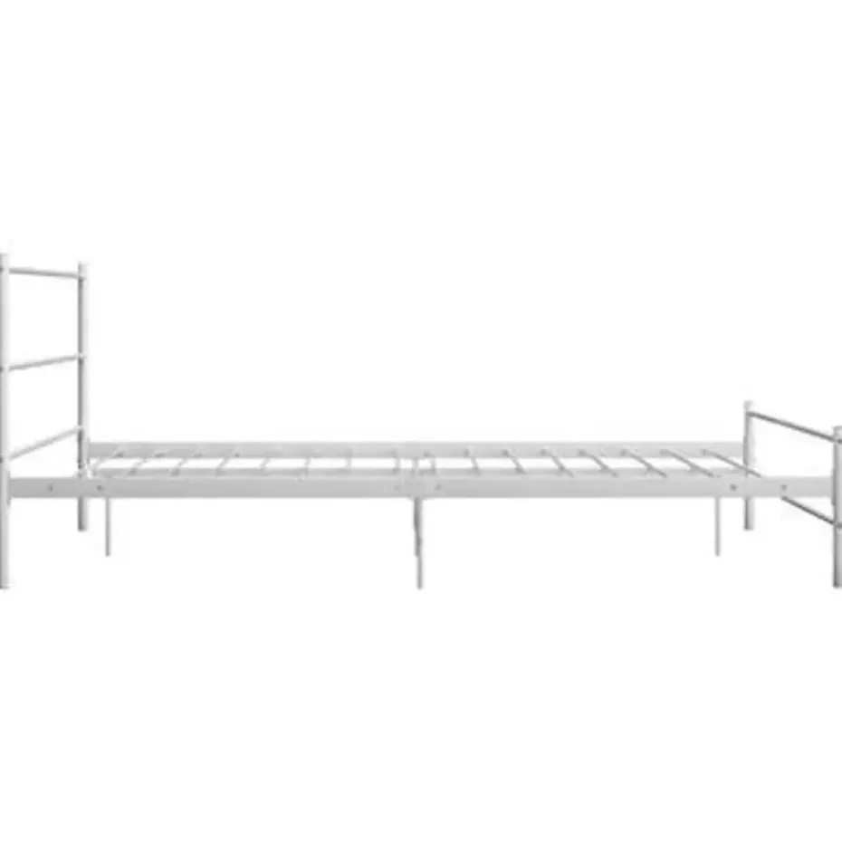 vidaXL - Metalen bed frame - Wit - 120x200 cm